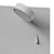 Modern Adjustable LED Wall Sconce 3D model small image 4