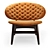 Baxter Dalma Armchair in Materials 3D model small image 4