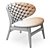 Baxter Dalma Armchair in Materials 3D model small image 7