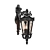 Vintage Bronze Outdoor Wall Light 3D model small image 2