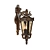 Vintage Bronze Outdoor Wall Light 3D model small image 3