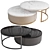 Contemporary Round Nesting Tables, Modern 3D model small image 1