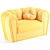 RITA CURVE 3-Seater Leather Sofa 3D model small image 2