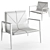 Doimo Musa Armchair, Designer Furniture 3D model small image 6