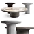 Modern Elegant Marble Coffee Tables 3D model small image 1