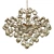 1960s Palwa Amber Chandelier Brass 3D model small image 1