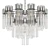 Contemporary Crystal Silver Chandelier 3D model small image 1