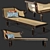 Colonial Rosewood Chaise Longue 3D model small image 1