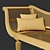 Colonial Rosewood Chaise Longue 3D model small image 5