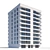 Urban Heights: Luxury Residential Skyscraper 3D model small image 1