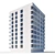 Urban Heights: Luxury Residential Skyscraper 3D model small image 3