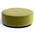 Elegant Round Fabric Pouf LIAM 3D model small image 1