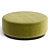 Elegant Round Fabric Pouf LIAM 3D model small image 3