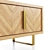 Natural Wood TV Stand | Brass Accents 3D model small image 2