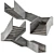 Sleek Modern Stair Model 3D model small image 1