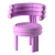 Glamorous Kerr Dining Chair 3D model small image 3