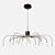 Flexible Steel LED Chandelier Starfall 3D model small image 1