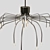 Flexible Steel LED Chandelier Starfall 3D model small image 4