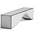 Stylish Equa Bench Olivya Stone 3D model small image 3