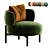 Contemporary Lounge Armchair in Corona 3D model small image 1