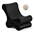 Sleek Reform Lounge Chair 3D model small image 1