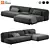 Modern Modular Lema Cloud Sofa 3D model small image 5