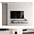 Samsung 75" Crystal UHD TV Wall Set 3D model small image 1