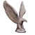 Eagle Sculpture on Stone Base 3D model small image 6