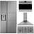 Sleek SMEG Kitchen Appliances Bundle 3D model small image 2