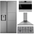 Sleek SMEG Kitchen Appliances Bundle 3D model small image 9