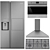 Sleek SMEG Kitchen Appliances Bundle 3D model small image 12