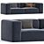 Modern Modular Meester Sofa Set 3D model small image 1