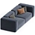 Modern Modular Meester Sofa Set 3D model small image 2