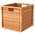 Handwoven Rattan Basket 3D Model 3D model small image 1