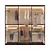 Servetto 3T Closet Accessories 3D model small image 3