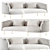 Modern-seating Roma Sofa Tacchini 3D model small image 1