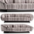 Luxurious Visionnaire Citizen Sofa 3D model small image 1