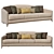 Luxurious Victor Sofa of Opulence 3D model small image 1