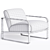 Contemporary Four Hands Armchair in Millimeters 3D model small image 3