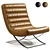  Luxe Leather Lounger: Exclusive Comfort 3D model small image 1