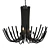 Modern Elegance Chandelier 3D model small image 1