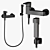 Sleek Hygienic Shower Set 3D model small image 8