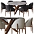 Minotti Sendai Dining Set 3D 3D model small image 1