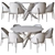 Minotti Sendai Dining Set 3D 3D model small image 4