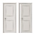 Art Deco Interior Door Set 3D model small image 4