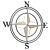  Metal Nautical Wall Compass Decor 3D model small image 1