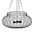 Exotic Elegance Harem Chandelier 3D model small image 1