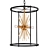 Mid-Century Black Gold Chandelier 3D model small image 1