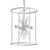 Mid-Century Black Gold Chandelier 3D model small image 2