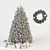 Festive Christmas Tree Set 3D model small image 4